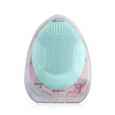 Naujas mini dydžio elektrinis Sonic veido valymo šepetėlis vandeniui atsparus silikoninis veido šveitiklis, skirtas poras giliai valomam odos priežiūros masažuokliui