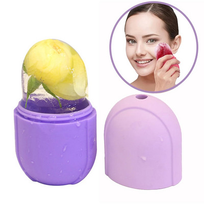 Skin Care Beauty Lifting Εργαλείο περιγράμματος Δίσκοι για παγάκια σιλικόνης Ice Globe Ice Balls Ρολό προσώπου μασάζ προσώπου μειώνει την ακμή