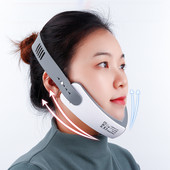 Μηχανή αδυνατίσματος NOBOX-V-Face EMS Therapy Κόκκινο μπλε LED φωτόνιο Chin V-Line Up Vibration Massager Eyes Facial Lifting Chin