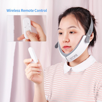 NOBOX-V-Face Машина за отслабване EMS Therapy Red Blue LED Photon Chin V-Line Up Vibration Massager Eyes Facial Lifting Chin Device
