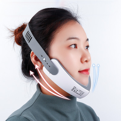 NOBOX-V-Face Машина за отслабване EMS Therapy Red Blue LED Photon Chin V-Line Up Vibration Massager Eyes Facial Lifting Chin Device