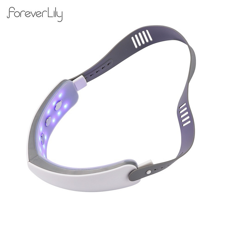 Μηχανή αδυνατίσματος NOBOX-V-Face EMS Therapy Κόκκινο μπλε LED φωτόνιο Chin V-Line Up Vibration Massager Eyes Facial Lifting Chin