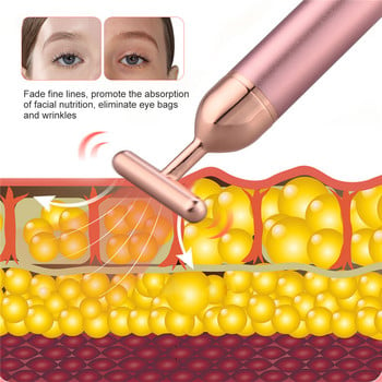 CkeyiN 3-σε-1 ηλεκτρικό ρολό νεφρίτη δονούμενο μασάζ προσώπου Rose Quartz Beauty Bar Face Lift Αντιγήρανση ρυτίδων Σύσφιξη του δέρματος