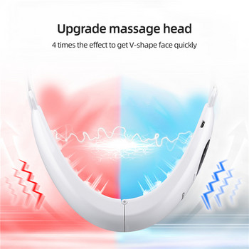 CkeyiN Microcurrent V Face Shaping Belt EMS Face Slimming Massager Double Chin Remover Face Lifting LED Photon Jaw Cheek Slimmer