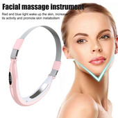 EMS Facial Lifting Device LED fotonterápiás arc karcsúsító vibrációs masszírozó dupla álla V vonal emelő öv cellulit állkapocs eszköz