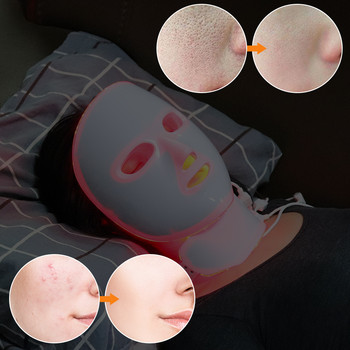 7 Χρώματα Light Led Facial Mask Photon Therapy Face Mask Beauty Machine Anti Acne Writkle Whitening Spot Removal Skin Care Tools