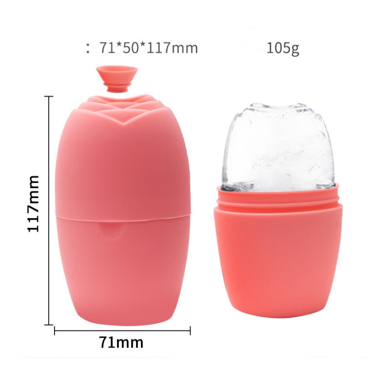 Njega kože Ljepota Lifting Alat za konturiranje Silikonske posude za kockice leda Ice Globe Ice Balls Masažer za lice Valjak za lice Smanjenje akni