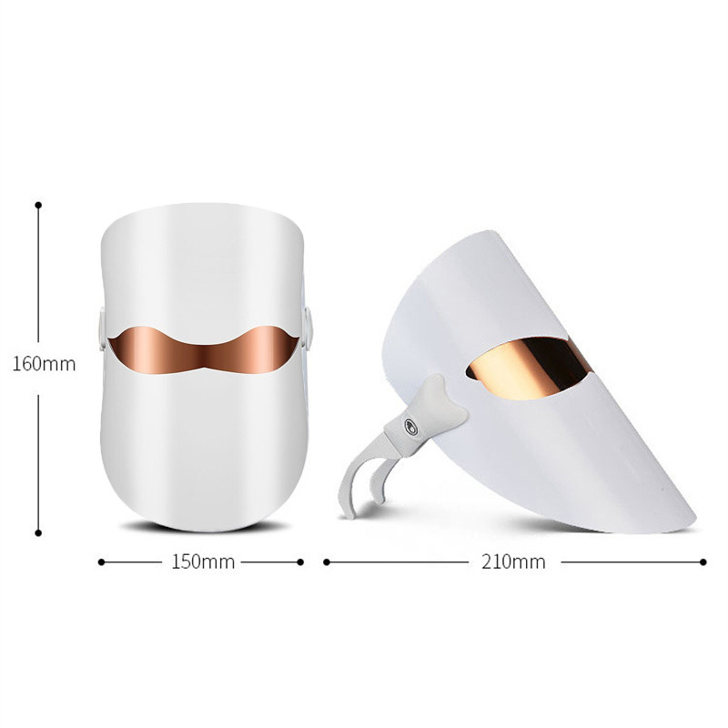 3 spalvų LED šviesos terapijos veido kaukė Fotonų senėjimą stabdanti nuo raukšlių atjauninanti belaidė veido kaukė Odos priežiūros grožio mašina