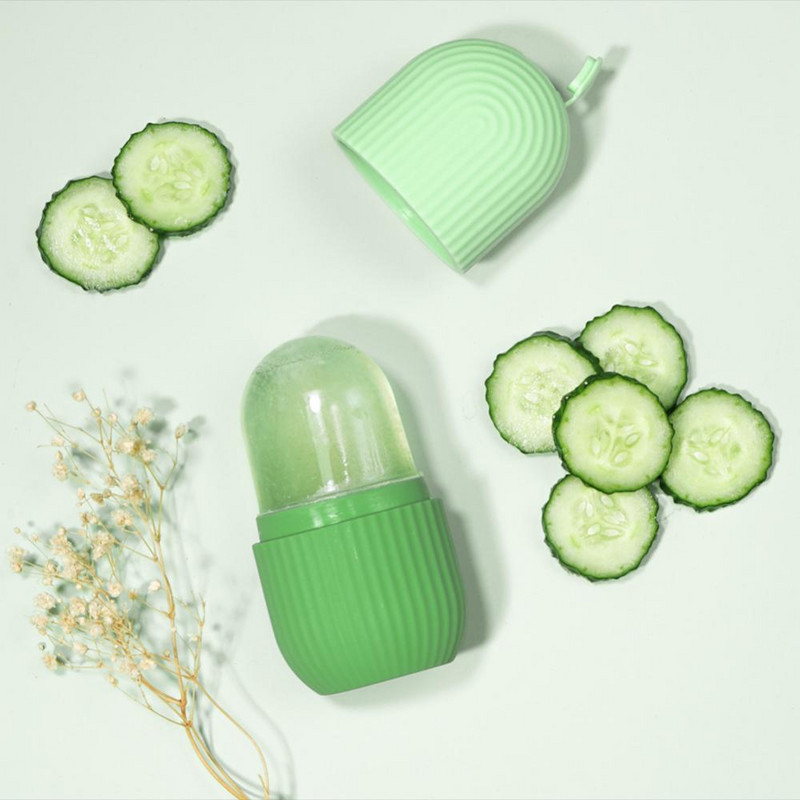 1kom silikonski kalup za led Masažer za lice Posude za glazuru za višekratnu upotrebu Valjak za konturiranje očiju Alati za njegu kože za podizanje lica koji se mogu zamrznuti