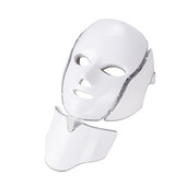Mască facială cu LED în 7 culori cu LED Mască de terapie cu lumină pentru gât Dispozitiv de întinerire a pielii Anti acnee Dispozitiv de frumusețe Lifting facial Masaj ferm