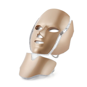 Foreverlily 7 цвята Photon Facial Beauty Mask Skin Rejuvenation LED Light Mask With Neck Anti-Acne Treatment Anti-Aging SPA