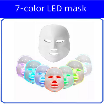 USB Charge 7 Colors Led Maszk Piros fényterápia Arc Sebészeti Spa Arc Led Foton Maszk Arcápolás Szépség Akne Kezelés