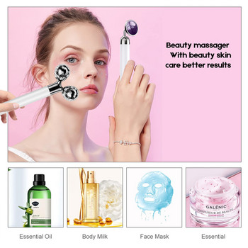 V Face Lifting Electric Facial Massager 3D Face Body Massage Roller Amethyst Eye Massager Εργαλείο περιποίησης δέρματος Δώρο γενεθλίων για γυναίκες