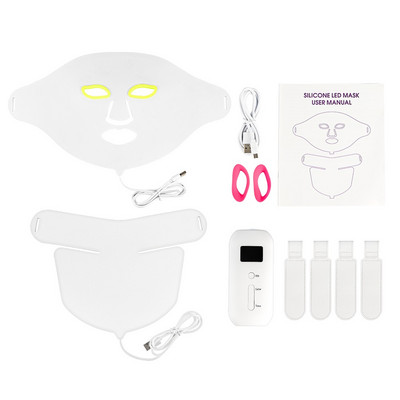 Arc Nyak Szilikon Maszk 7 Szín Photon Facial Beauty Mask Bőrfiatalító Ránctalanító Ance kezelés Bőrápoló LED Maszk