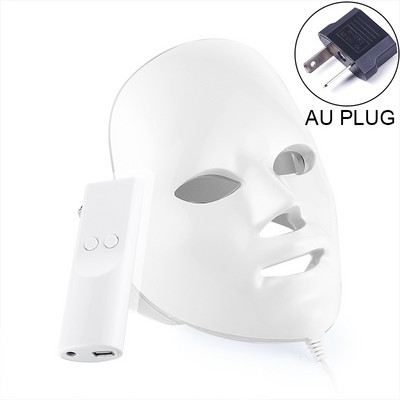 Led маска Устройства за красота на цялото лице 7 цвята Led маска за лице Photon Skin Rejuvenation Wrinkle Acne Remover Инструменти за грижа за кожата спирала