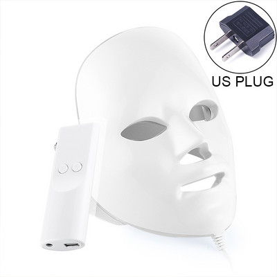 Led маска Устройства за красота на цялото лице 7 цвята Led маска за лице Photon Skin Rejuvenation Wrinkle Acne Remover Инструменти за грижа за кожата спирала