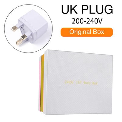 ПОДАРЪЧНА КУТИЯ-Шия+Лице LED маска 7 цвята Светлинна LED маска за лице Подмладяване на кожата Анти акне Фотонна терапия Избелване Стягане