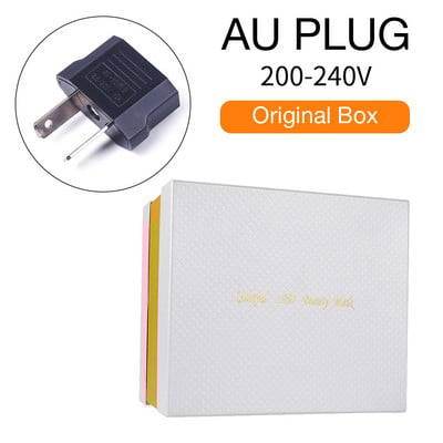 ПОДАРЪЧНА КУТИЯ-Шия+Лице LED маска 7 цвята Светлинна LED маска за лице Подмладяване на кожата Анти акне Фотонна терапия Избелване Стягане