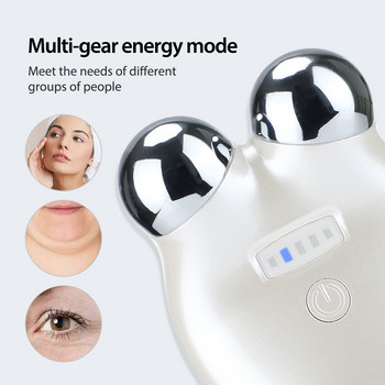 Microcurrent Face Massager EMS Facial Lifting Machine Skin Tightening Beauty Device Remove Wrinkle Skin Rejuvenation Face Roller