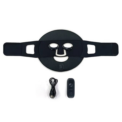 Raudonos šviesos diodų šviesos veido kaukė Fotonų terapijos infraraudonųjų spindulių lanksti minkšta kaukė veidui nuo raukšlių odos atjauninimo grožio priežiūros prietaisai