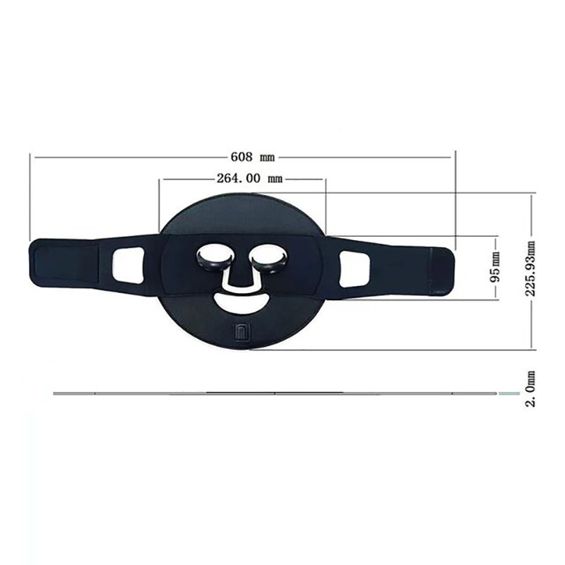 Raudonos šviesos diodų šviesos veido kaukė Fotonų terapijos infraraudonųjų spindulių lanksti minkšta kaukė veidui nuo raukšlių odos atjauninimo grožio priežiūros prietaisai