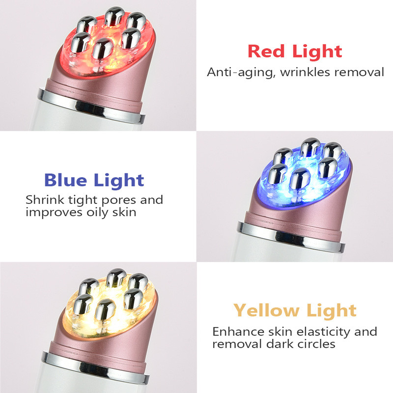 Elektrinis akių masažuoklis EMS karštas akių priežiūros aparatas nuo raukšlių mažinantis tamsius ratilus, paburkimą ir nuovargį mažinantis veido pakėlimo įtaisas