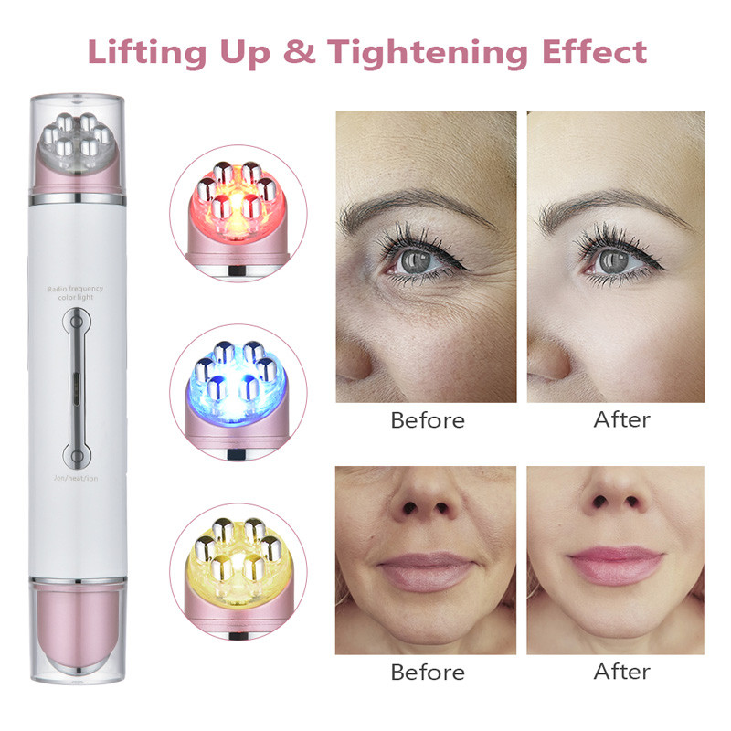 Elektrinis akių masažuoklis EMS karštas akių priežiūros aparatas nuo raukšlių mažinantis tamsius ratilus, paburkimą ir nuovargį mažinantis veido pakėlimo įtaisas