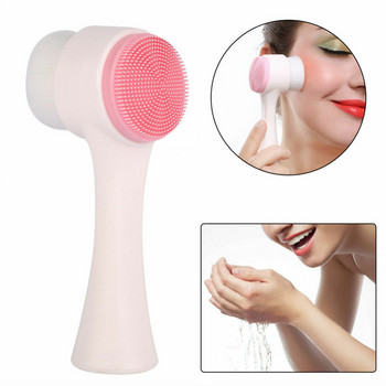 Βούρτσα καθαρισμού προσώπου Διπλής όψης Face massager Washer Facial Pore Cleaner Body Cleansing Massage Mini Skin Beauty Scrubber