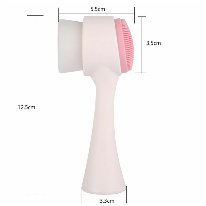 Četka za čišćenje lica Dvostrani masažer za lice Čistač pora na licu Masaža za čišćenje tijela Mini piling za uljepšavanje kože