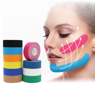 2,5cm*5M Kinesiology Tape for Face V Line Neck Eyes Lifting Remover Remover Tape Εργαλείο περιποίησης δέρματος προσώπου Bandagem Elastica