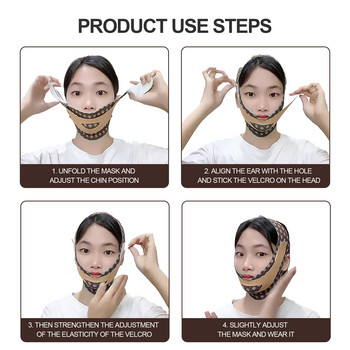 Face Lifting Strap Double Chin Reducer, Facial Slimming Strap Double Lift V-face BeltDouble Facial Lifting Συσφιγκτικό V Face