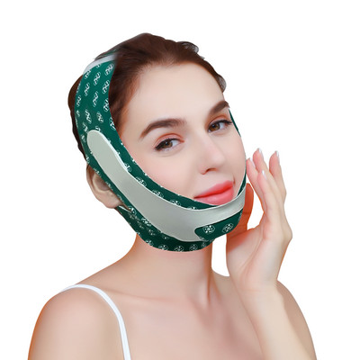 Arc emelő pánt kettős állcsökkentő, arc karcsúsító pánt kettős emelő V-arcú övDupla Facial Lifting feszesítő V arc