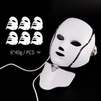 7 Χρώματα Electric Led Facial Mask Face Mask Machine Light Therapy Acne Mask Neck Beauty Led Mask Skin Rejuvenation