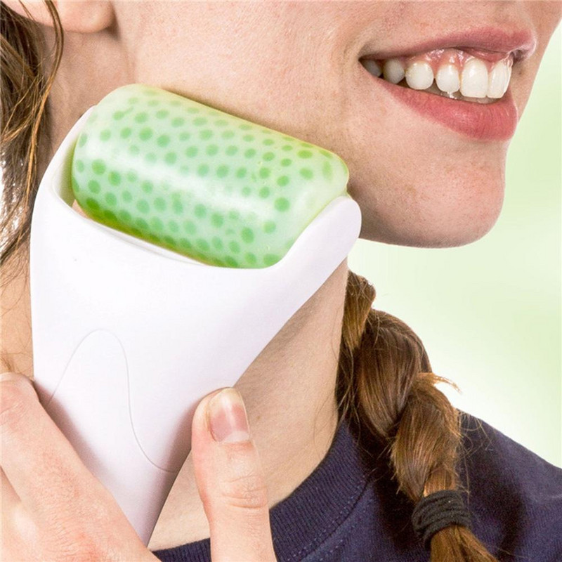 Atnaujinkite ledo volelį veido ir akių paburkimui, migrenai malšinti, ledinius volelius moterims veido masažuokliui, nedidelei traumai, galvos skausmui