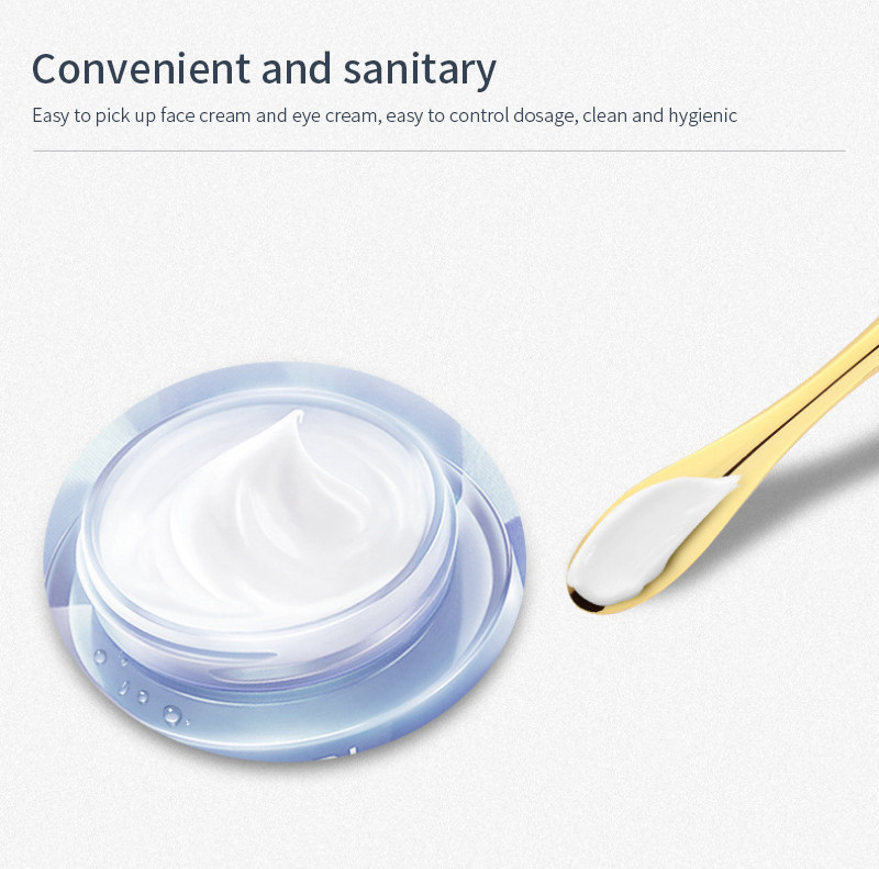 Metalo lydinio paakių kremo lazdelė, veido kreminė kaukė, gręžianti šaukštą iš abiejų galų, švino nuo raukšlių masažo lazdelės makiažo šaukštelio priemonė