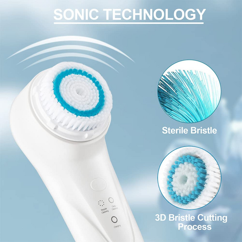 Sonic vibráló arctisztító kefe arcbőr SPA mélyradírozó bőrápoló tisztító hámlasztó sminklemosó szépségápoló eszköz