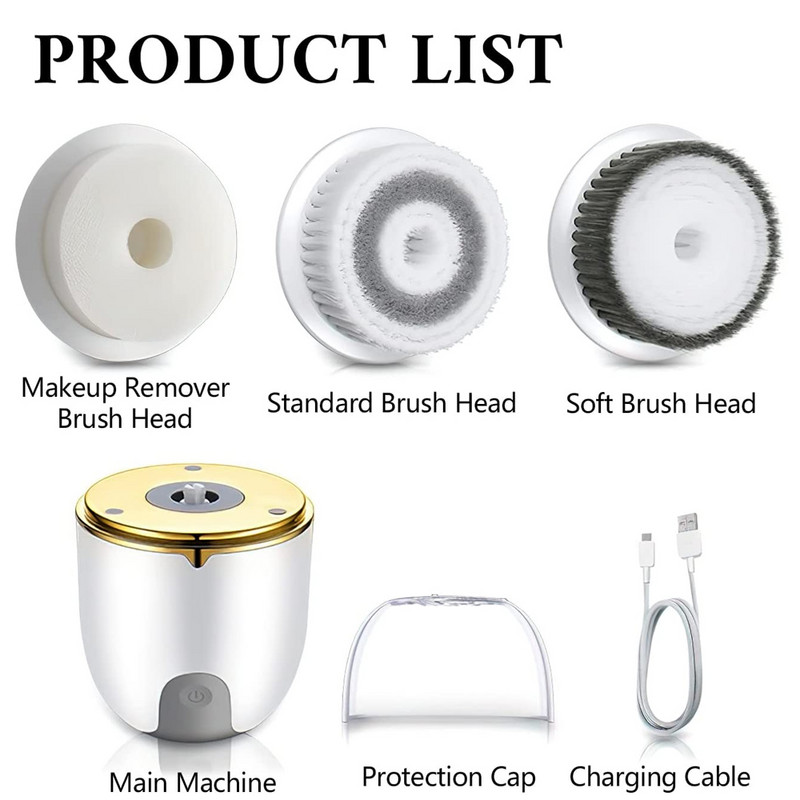 3 viename elektrinis veido valymo šepetėlis Pore Clean Exfoliator veido valymo šepetėlis veido šveitiklis skirtas moterims ir vyrams giliam odos valymui