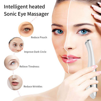 Електрически вибрационен масажор за очи, лице против стареене, премахване на бръчки, тъмни кръгове, подмладяване, отслабване на лицето, повдигащо масажно устройство