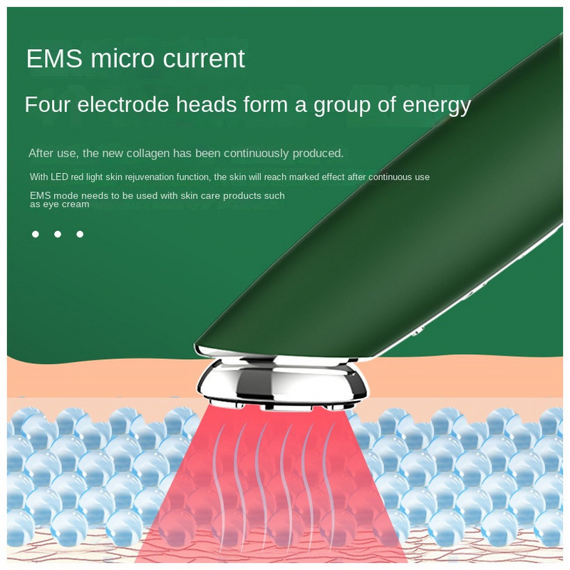 2022 m. RF akių masažuoklis Veido masažuoklis Raudonos šviesos terapija Eyes Magic Anti Dark Circle Šildymo vibratoriai Eye Majic Kosmetikos prietaisai
