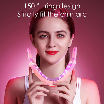 Устройство за повдигане на лице LED Photon Therapy Facial Slimming Lift Massager Adjustable 12 Vibration Face Speed V-shaped Cheek Z8K3