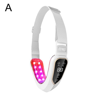 Uređaj za podizanje lica LED Photon Therapy Facial Slimming Lift Massager Podesiva 12 vibracija Brzina lica Obrazi u obliku slova V Z8K3