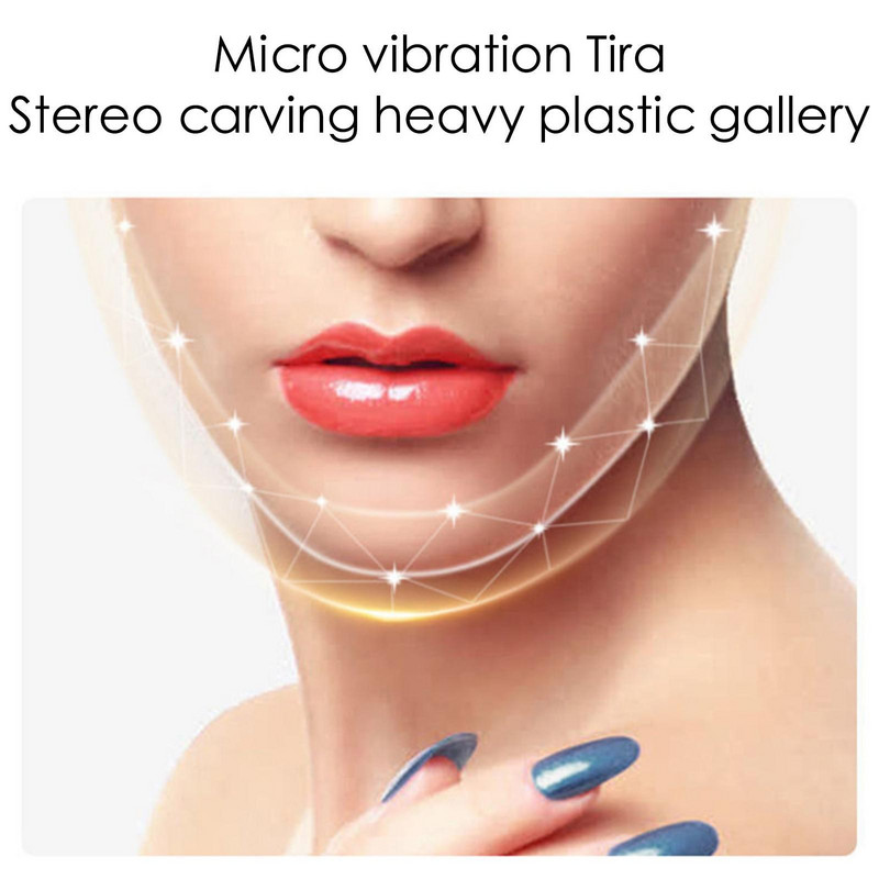 Uređaj za podizanje lica LED Photon Therapy Facial Slimming Lift Massager Podesiva 12 vibracija Brzina lica Obrazi u obliku slova V Z8K3