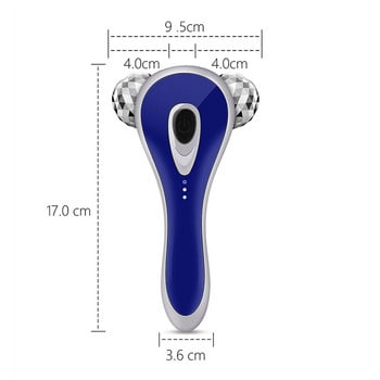 Ηλεκτρικό 3D Roller Facial Lift Massager Vibration Body Facial Massager V Face Slimming Anti Wrinkle Roller Ball Massage Devices