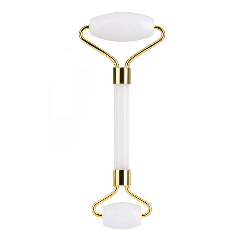 Arcmasszírozó gouache kaparó archengerhez Gua Sha Natural Jade White Quartz Roller cellulit masszírozó kő Gua Sha készlet