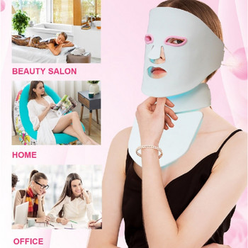 Μάσκα προσώπου LED 7 χρωμάτων Silica Gel Beauty Skin Rejuvenation Light Therapy PDT Skin Care Wrinkle Acne Tighten Skin Tool