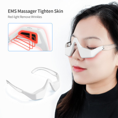 EMS Микротокова терапия с червена светлина Eye Relax Massager Mask Fatigue Relief Eye Wrinkles Remover Dark Circles Eye Skin Stegne