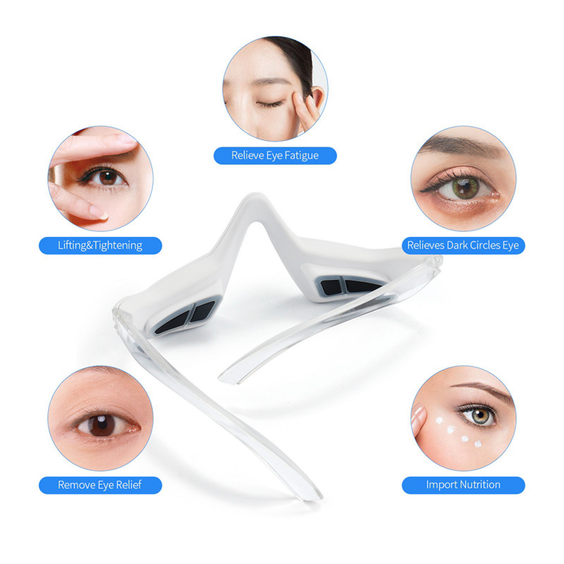 EMS Micro-Current Red Light Therapy Eye Relax Masszírozó Maszk Fáradtság enyhítő Szemráncok Sötét karikák Eltávolító Szem bőrfeszesítő