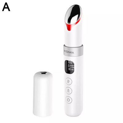 Elektromos szemmasszírozó vibrációs 45 ℃ meleg masszázs Relax Eyes Photo Therapy EMS Eye Skin Lift Anti Age Wrinkle Skin Care Tool