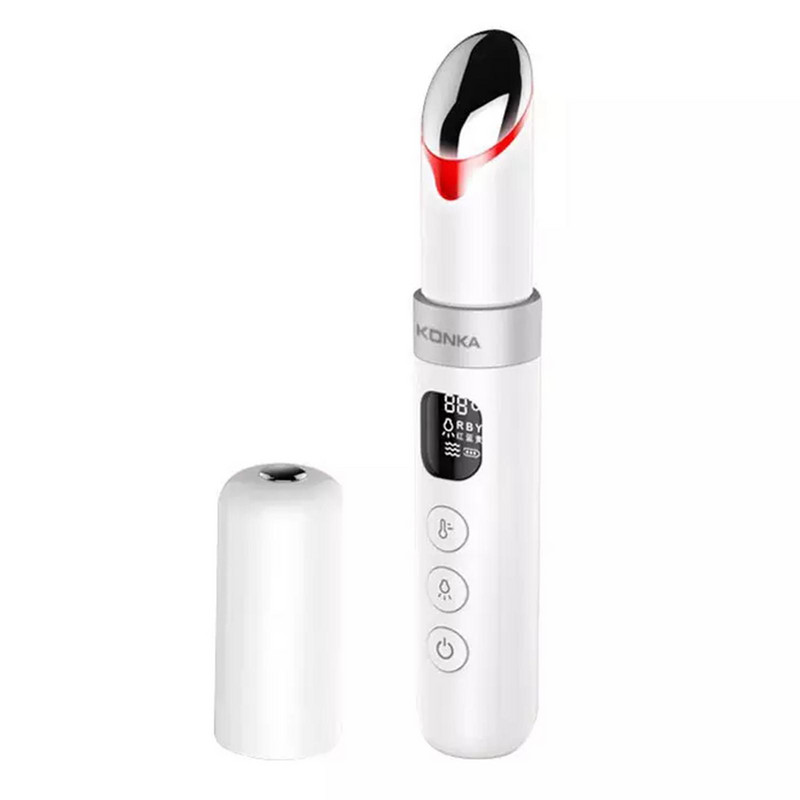 Elektromos szemmasszírozó vibrációs 45 ℃ meleg masszázs Relax Eyes Photo Therapy EMS Eye Skin Lift Anti Age Wrinkle Skin Care Tool