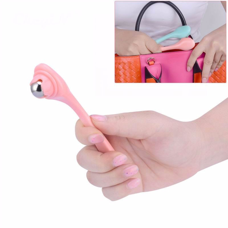 Masažer za oči u 2 boje, protiv starenja bora, bez tamnih krugova, za uklanjanje kuglica, pomlađivanje, njega ljepote, prijenosni